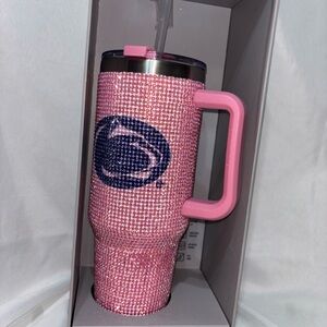 Bling Colossal Pink Penn State Nittany Lions 46oz Tumbler Travel Mug with Handle